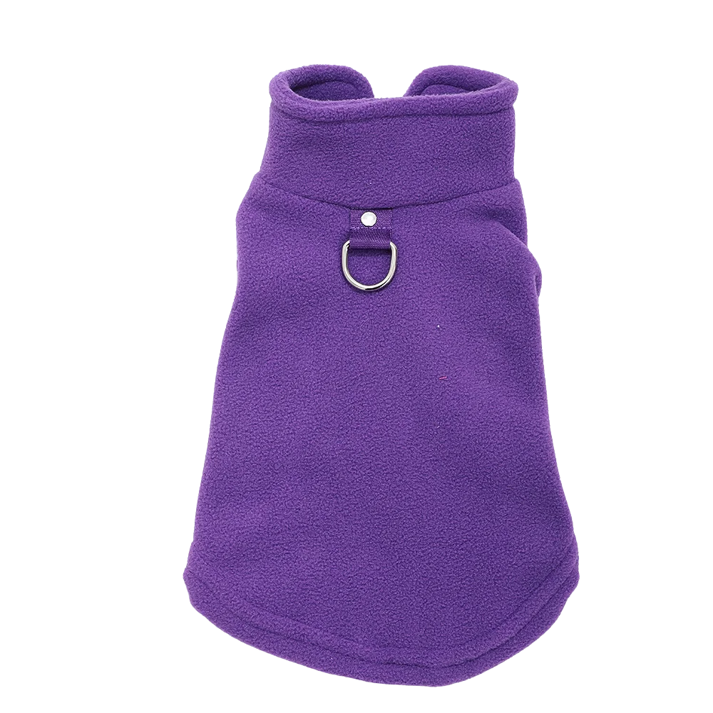Winter Dog Jacket – Soft Cozy Vest with D-Ring for Small Dogs & Cats