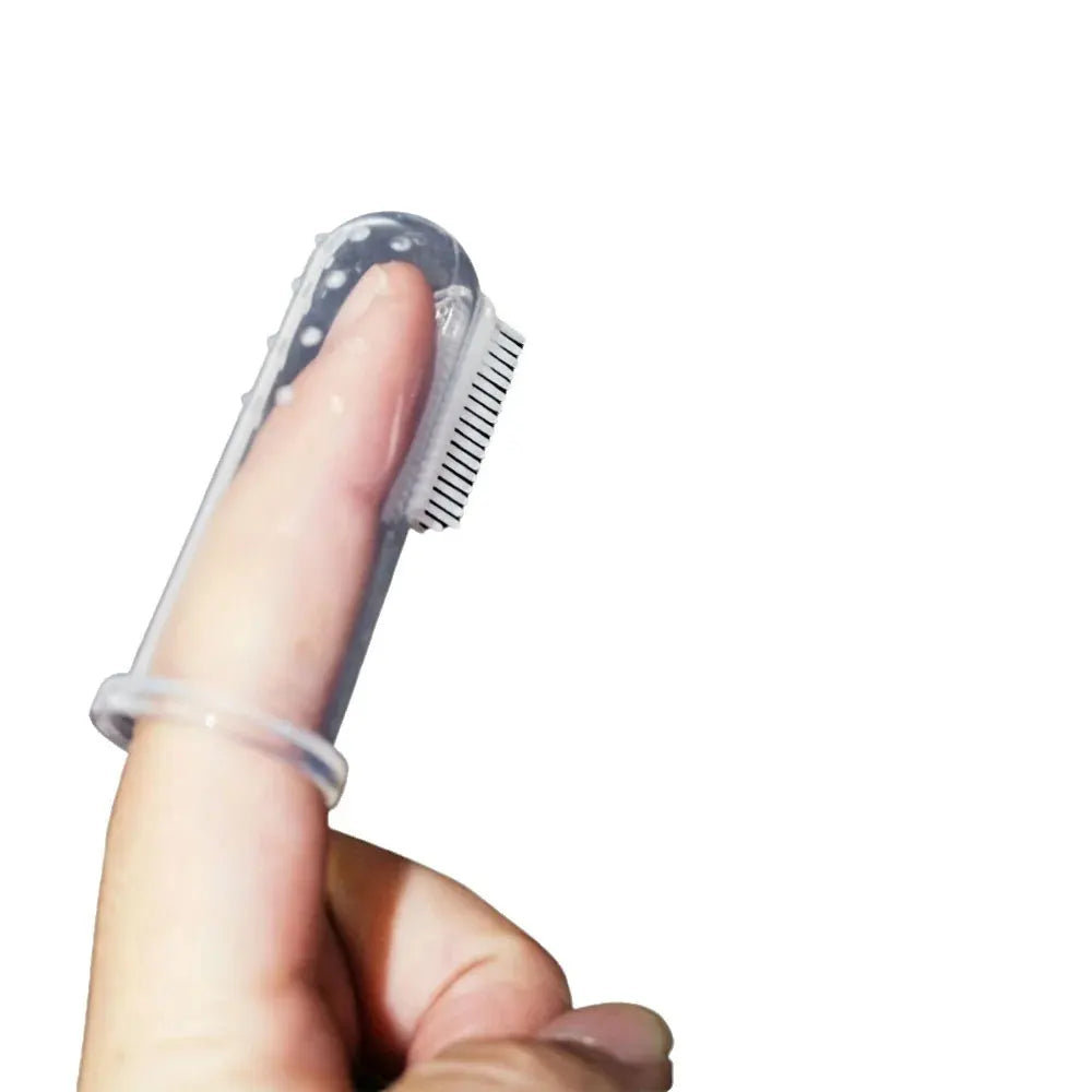 Silicone Pet Finger Toothbrush – Dog & Cat Dental Cleaning Tool (50/100Pcs)
