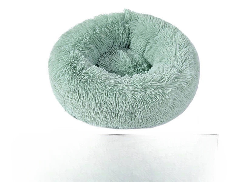 Plush Pet Nest – Warm Detachable Round Bed for Cats & Dogs