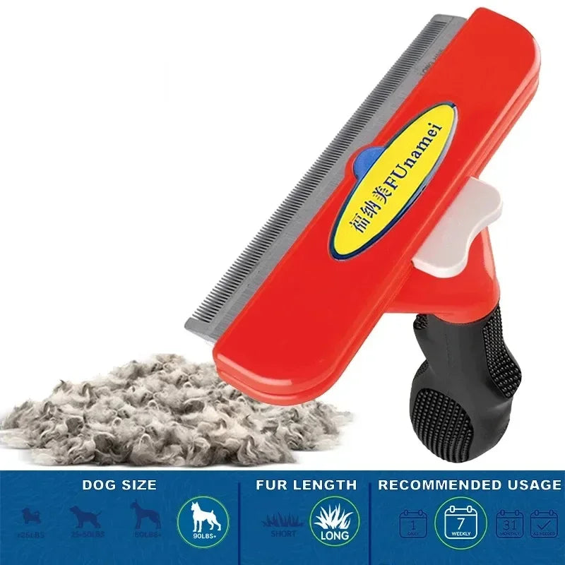 Large Pet Grooming Brush – Hair Removal Comb for Dogs & Cats