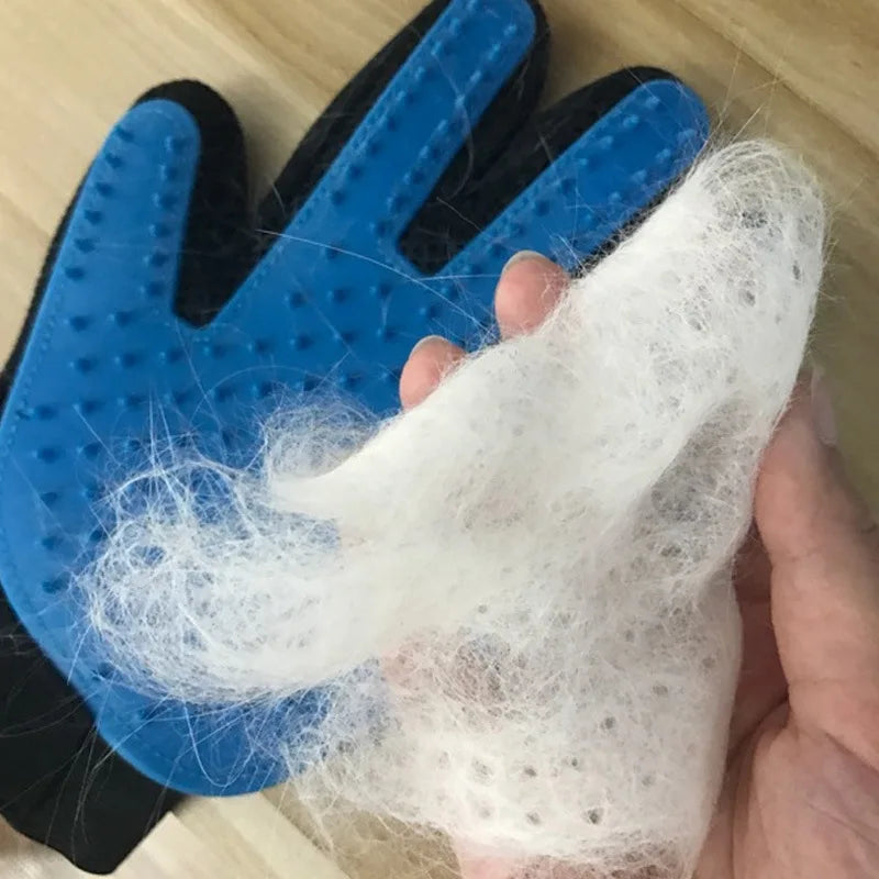Pet Grooming Glove – Rubber Hair Remover & Massage Brush