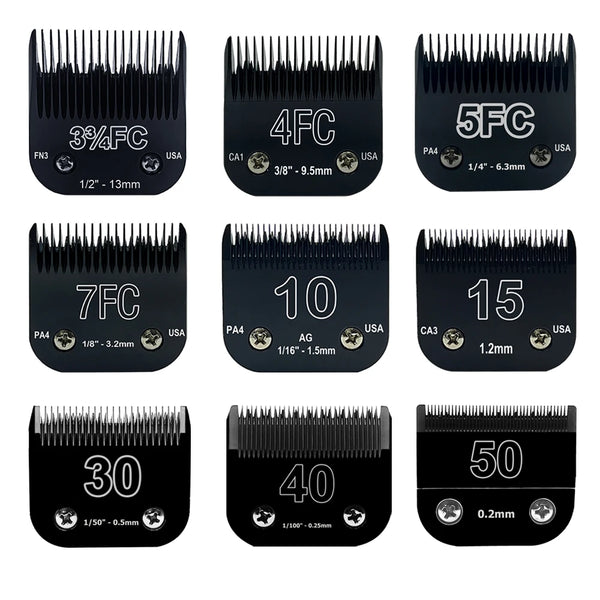 Detachable Pet Clipper Blades – Compatible with Andis, Oster & Wahl
