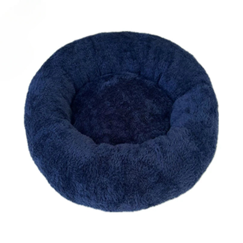 Plush Pet Nest – Warm Detachable Round Bed for Cats & Dogs